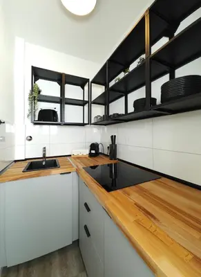 Küche/Küchenzeile in der Unterkunft Apartment Bochum City