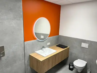 Ein Badezimmer in der Unterkunft Erlebniswelt Resort Apartment 9