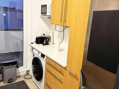 Küche/Küchenzeile in der Unterkunft Spacious Apartment in Recklinghausen