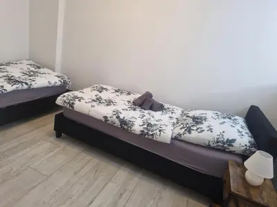 Ein Bett oder Betten in einem Zimmer der Unterkunft Altes Sägewerk 2