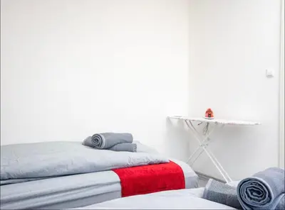 Ein Bett oder Betten in einem Zimmer der Unterkunft Livemore24 - Apartment 3 in Herten West 24-7 Check-in