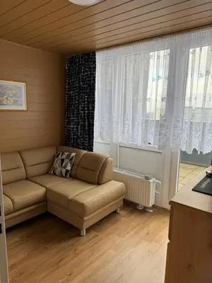 Ein Sitzbereich in der Unterkunft Penthouse Central Apartment