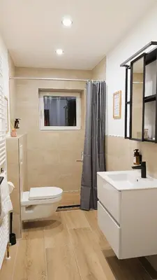 Ein Badezimmer in der Unterkunft Stadtwohnung mit Flair