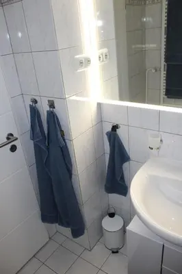 Ein Badezimmer in der Unterkunft RuhrGEbietsquartier II - Nähe Veltins Arena
