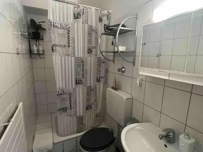 Ein Badezimmer in der Unterkunft Nordsee Apartment