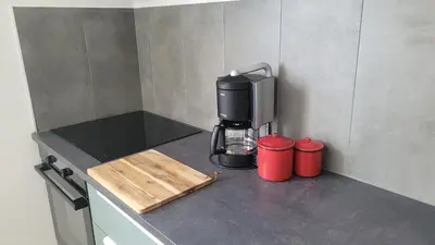 Küche/Küchenzeile in der Unterkunft TinyWohnung im Pott