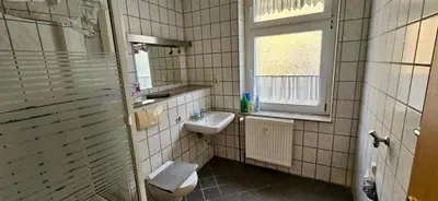 Ein Badezimmer in der Unterkunft Gemütliche Wohnung für 2 Personen in Gelsenkirchen