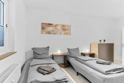 Ein Bett oder Betten in einem Zimmer der Unterkunft Lünen Living Apartment #12
