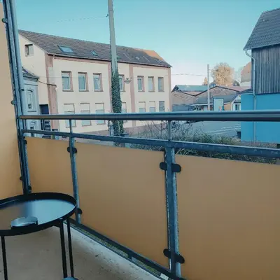 Ein Balkon oder eine Terrasse in der Unterkunft Monteurwohnung Ferienwohnung Business Appartement Mettmann 1 OG