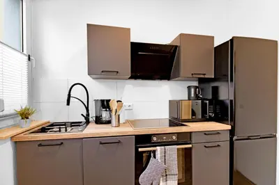 Küche/Küchenzeile in der Unterkunft Lünen Living Apartments #10