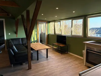 TV/Unterhaltungsangebot in der Unterkunft Andrews Motobike Apartment