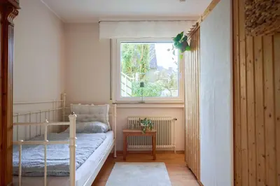Ein Bett oder Betten in einem Zimmer der Unterkunft Heideaway