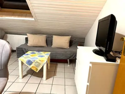 TV/Unterhaltungsangebot in der Unterkunft Ruhiges Apartment, Parkplätze & gute Anbindung City, Messe, Autobahn