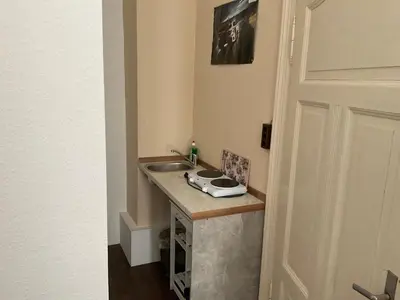 Küche/Küchenzeile in der Unterkunft Ferienwohnung Radevormwald -Mitte-2