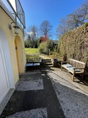 Ein Garten an der Unterkunft Haases Ferienwohnung