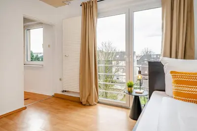 Ein Bett oder Betten in einem Zimmer der Unterkunft Gemütliche 2 Zimmerwohnung für 4 Personen