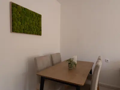 Ein Sitzbereich in der Unterkunft 56qm Erdgeschoss-Wohnung zentral in Bochum Ehrenfeld mit Balkon - Friederika II