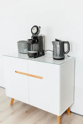 Kaffee-/Teezubehör in der Unterkunft Top moderne Ferienwohnung im Herzen des Ruhrgebiets