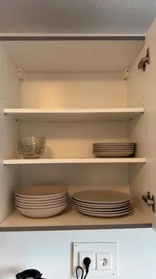 Küche/Küchenzeile in der Unterkunft DUTTI'S HOME - Apartment A l 2 rooms l 4 Beds l TV l WIFI l Kitchen l Parking l Autobahn