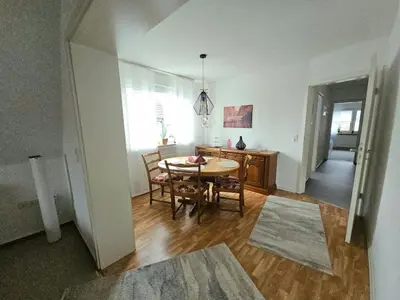 Ein Sitzbereich in der Unterkunft Gemütliche Dachgeschoßwohnung mit Balkon in Dortmund