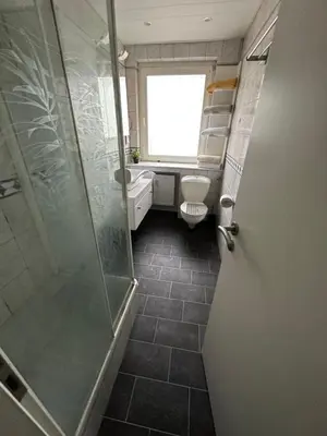 Ein Badezimmer in der Unterkunft Smile Apartment Duisburg