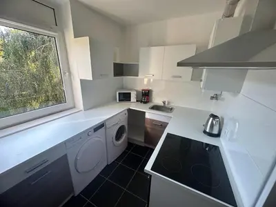 Küche/Küchenzeile in der Unterkunft Apartment with Balcony in Dortmund