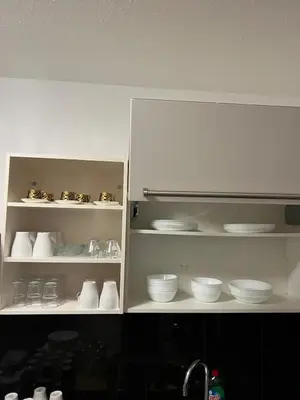 Küche/Küchenzeile in der Unterkunft Monteurwohnung 9P Hamm Zentral