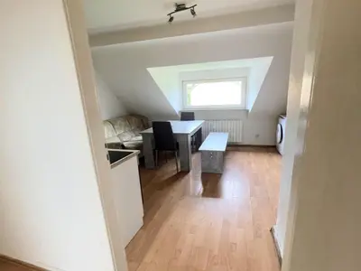 Ein Sitzbereich in der Unterkunft Cozy Apartment in Duisburg