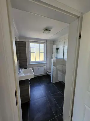 Ein Badezimmer in der Unterkunft Ferienwohnung In den Birgden