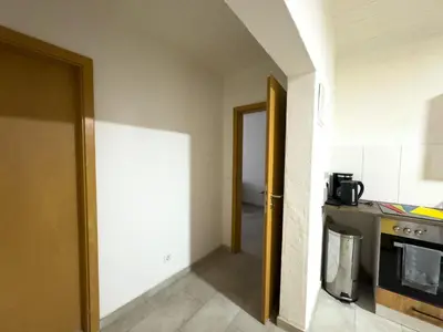 Küche/Küchenzeile in der Unterkunft Serviceroom24 - Apartment 6 in Recklinghausen Hoch WLAN - Smart-TV - 24-7 Check-in und Küche