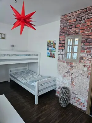 Ein Bett oder Betten in einem Zimmer der Unterkunft FeWo Ruhrpott