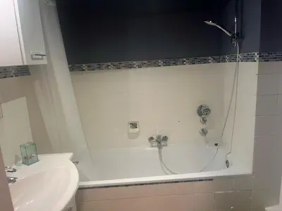 Ein Badezimmer in der Unterkunft Wohnglück 2