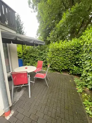 Ein Garten an der Unterkunft Nußberg Apartments Iserlohn