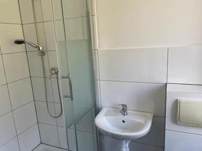 Ein Badezimmer in der Unterkunft Monteurwohnung Fekete