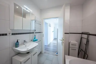 Ein Badezimmer in der Unterkunft HagenStay Eilpe 1