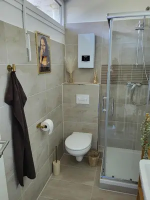 Ein Badezimmer in der Unterkunft Charmante & Gemütliche Wohnung inkl Kaffee und Tee