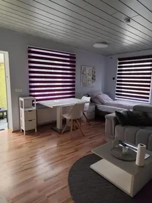 Ein Sitzbereich in der Unterkunft Möb Apartment in Gladbeck