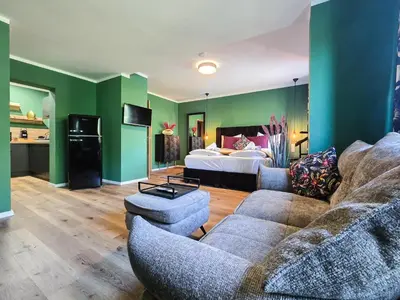 Küche/Küchenzeile in der Unterkunft Alpha Apartments