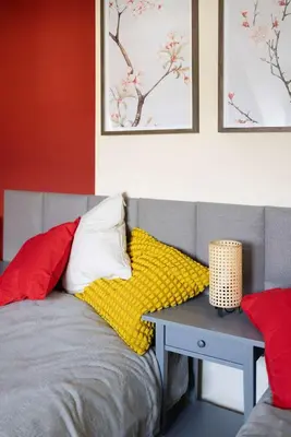 Ein Bett oder Betten in einem Zimmer der Unterkunft Big Premium Apartment with Rhine View, totally new