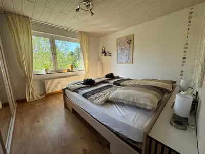 Ein Bett oder Betten in einem Zimmer der Unterkunft BoBi - 2 Schlafzimmer, Balkon, W-Lan, Parkplatz