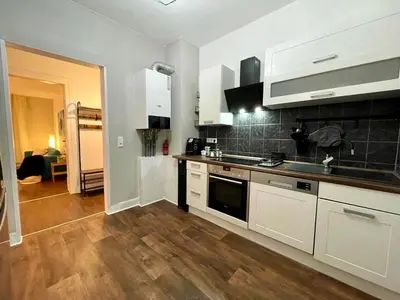 Küche/Küchenzeile in der Unterkunft King's Apartement - MODERN NEST APARTEMENTS