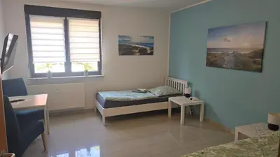 Ein Bett oder Betten in einem Zimmer der Unterkunft Übernachten im Herzen des Ruhrpotts