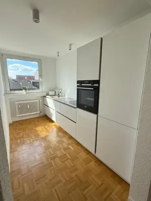 Küche/Küchenzeile in der Unterkunft Bright apartment