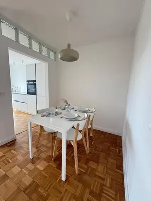 Küche/Küchenzeile in der Unterkunft Bright apartment