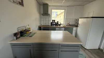 Küche/Küchenzeile in der Unterkunft Monteur-Zimmer Winter