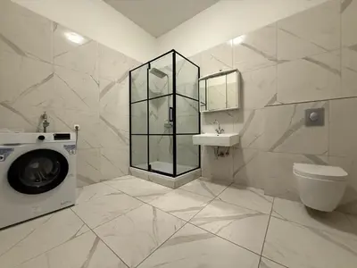 Ein Badezimmer in der Unterkunft Cici Monteurunterkünfte Altena City Wohnung für Handwerker
