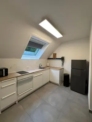Küche/Küchenzeile in der Unterkunft Moderne Ferienwohnung