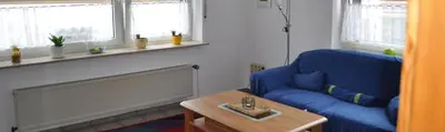 Ein Sitzbereich in der Unterkunft 4 Zimmer Wohnung Borken Zentrum