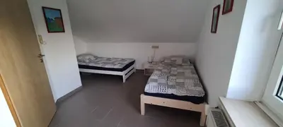 Ein Bett oder Betten in einem Zimmer der Unterkunft 4 Zimmer Wohnung Borken Zentrum