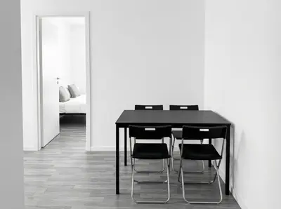 Grundriss der Unterkunft L21-Apartment Dortmund, 2 Zimmer, 4 Betten, Standardisierte Ausstattung, ideal für Reisende, Pendler, Familien